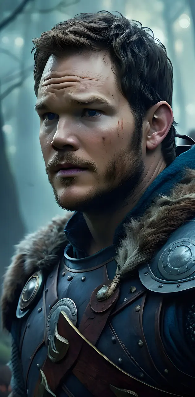 Chris Pratt as a Viking