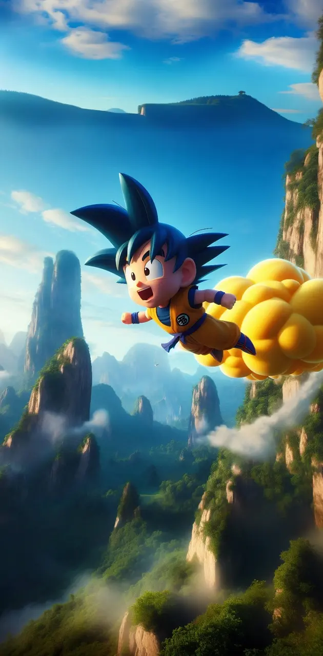 Goku Volando