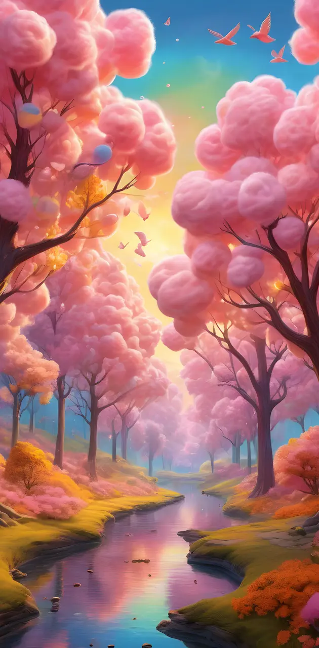 Cotton candy trees