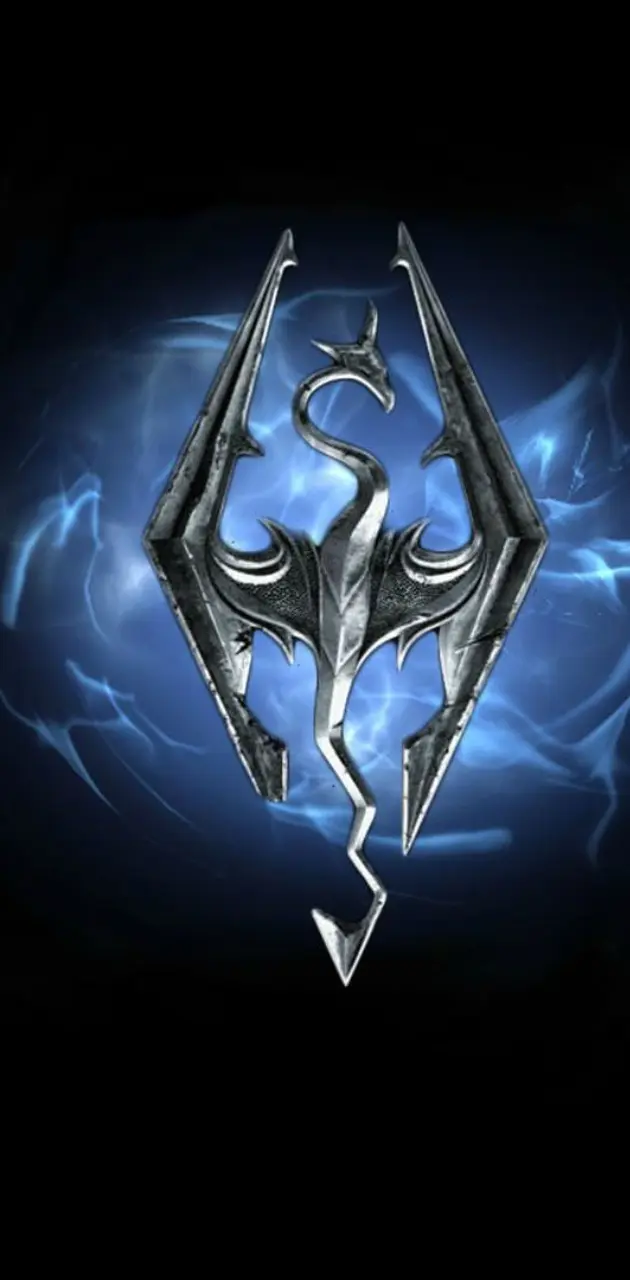 Blue Skyrim Logo