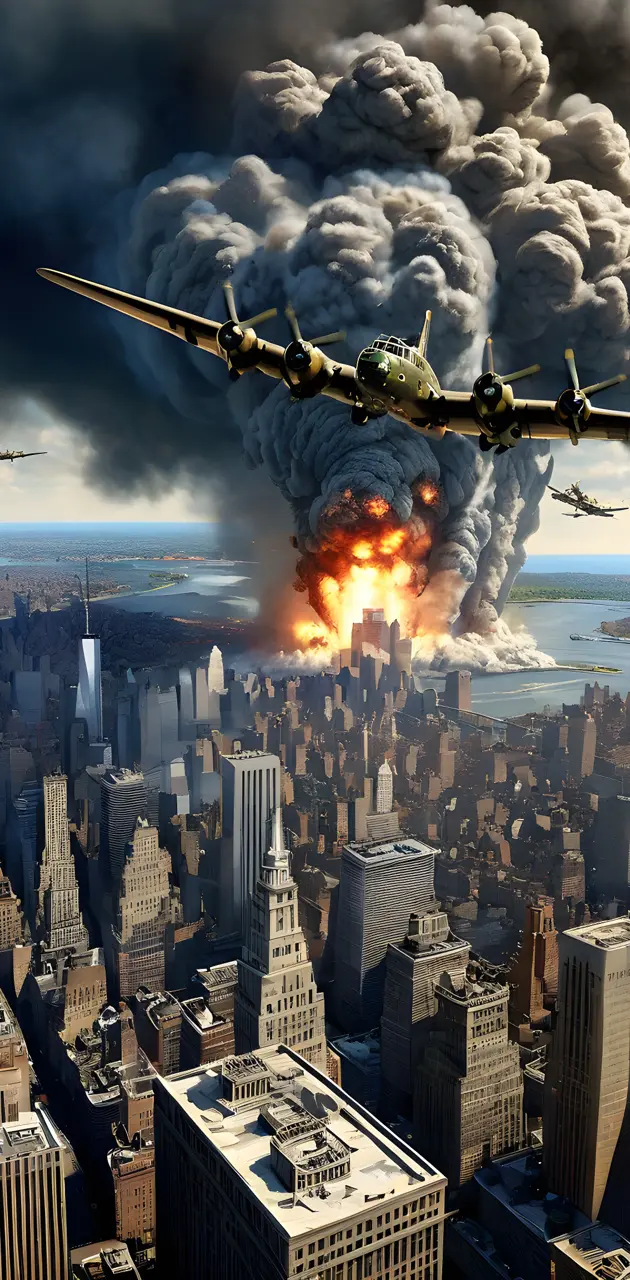 NYC being nuked by B-17