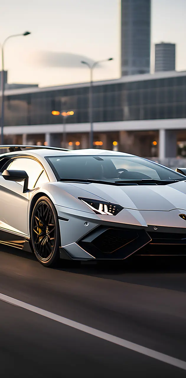 White Lamborghini 