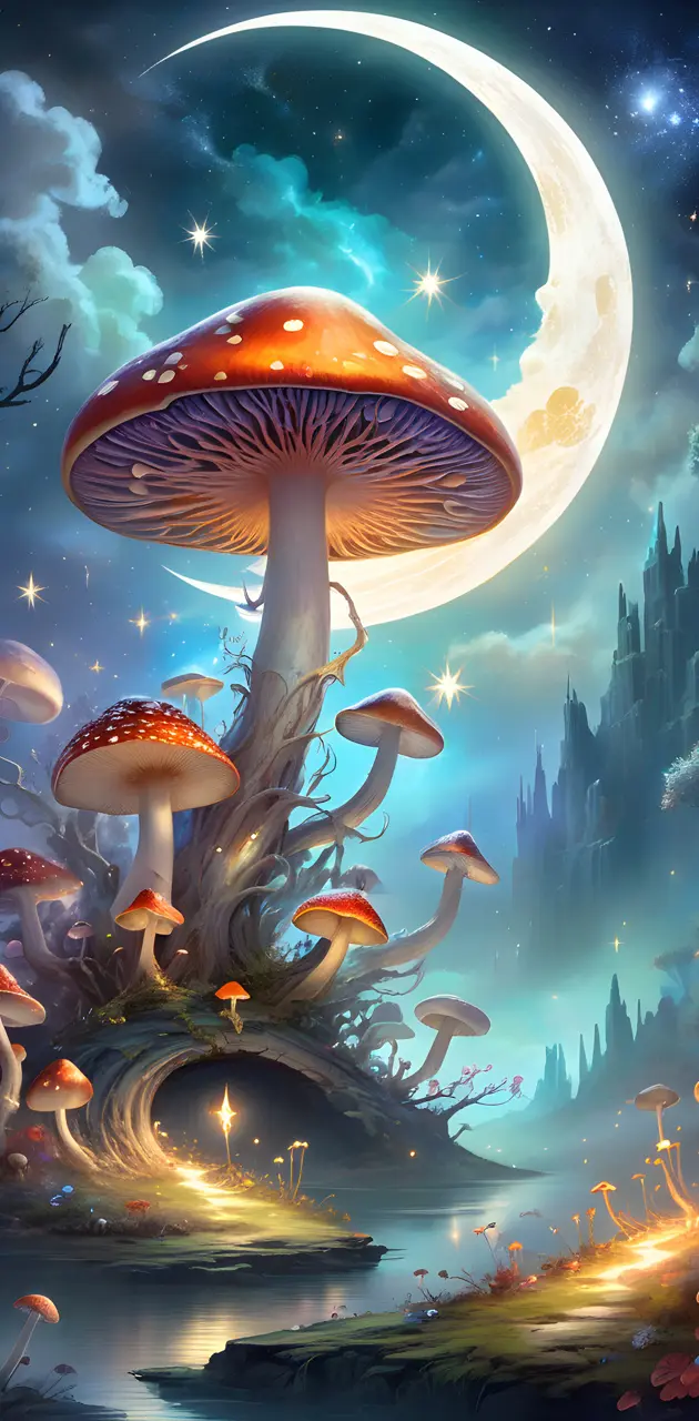 Crescent Moon Mushrooms