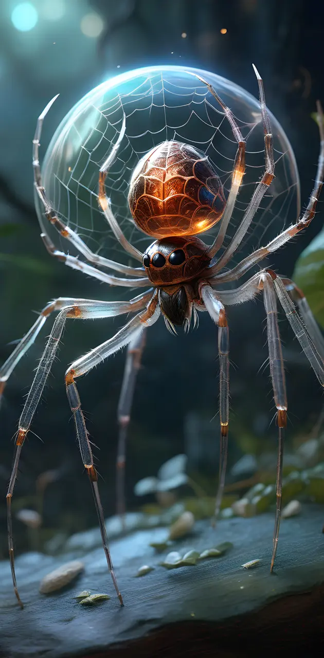 transparent spider