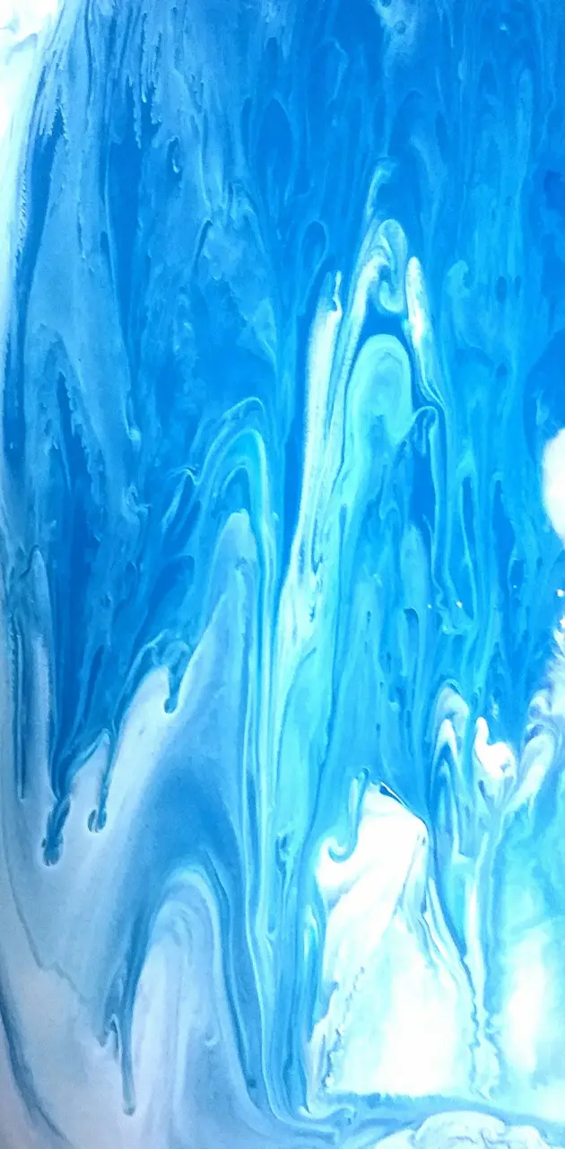 Blue Paint Abstract 