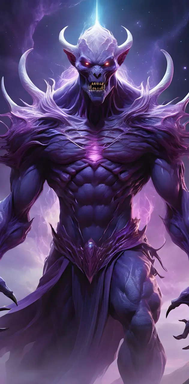 purple goth Monster
