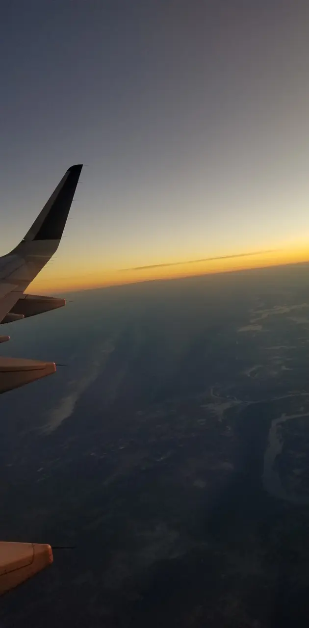 Sunrise from plane