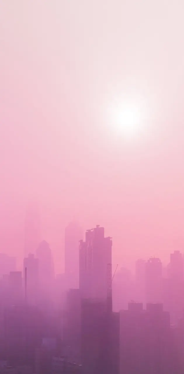 Pink Urban Skyscrap