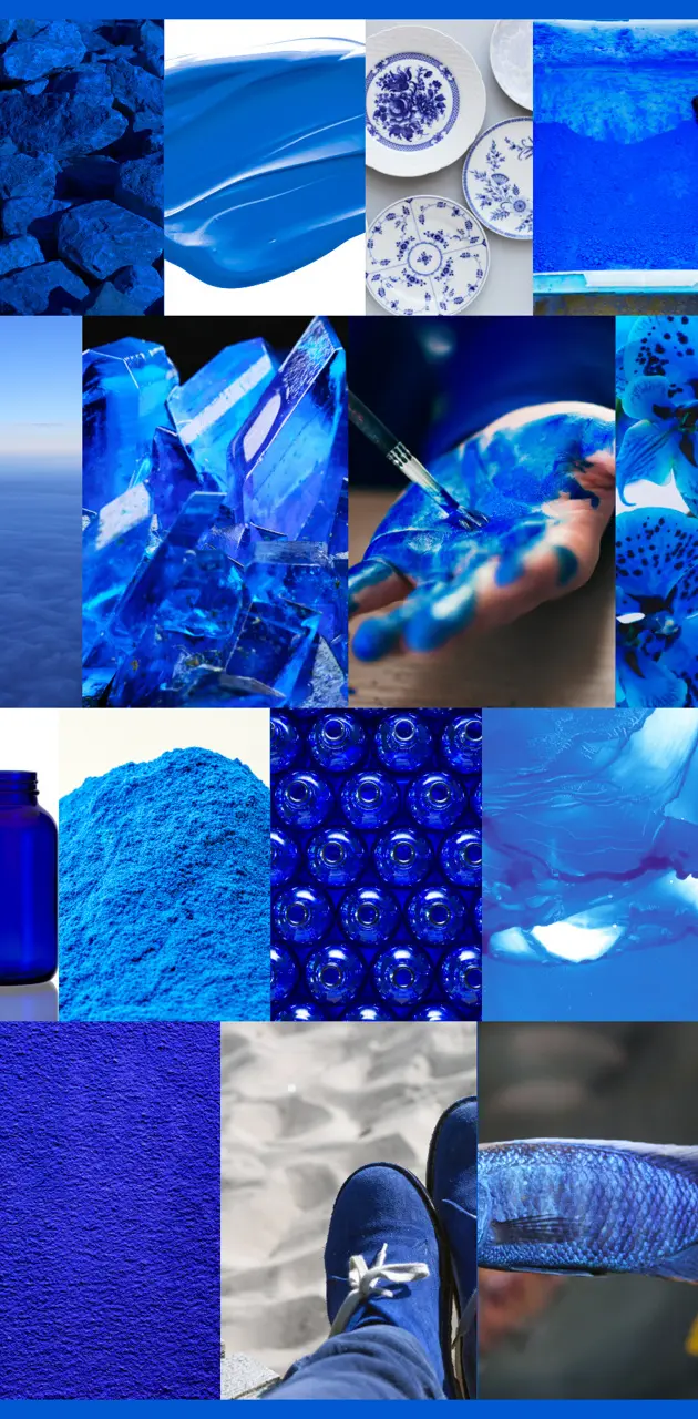 Blue Collage