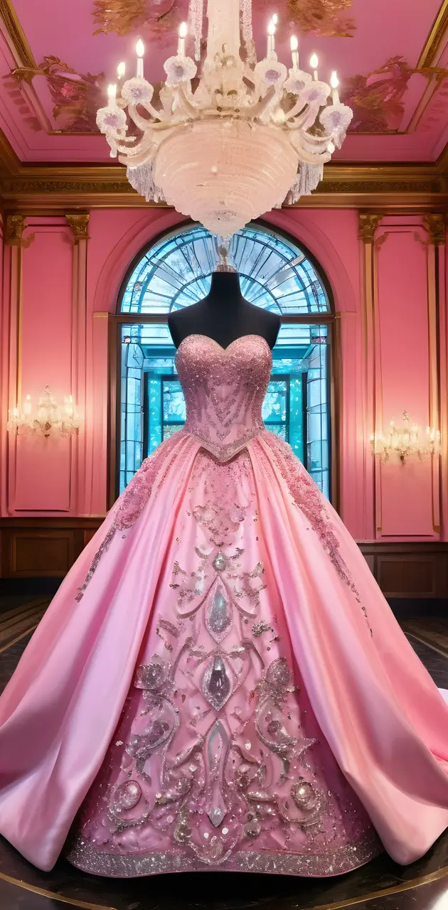 a dress on display