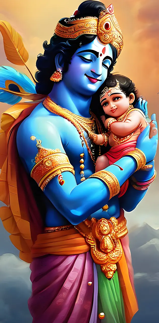 Krishna and his devotee