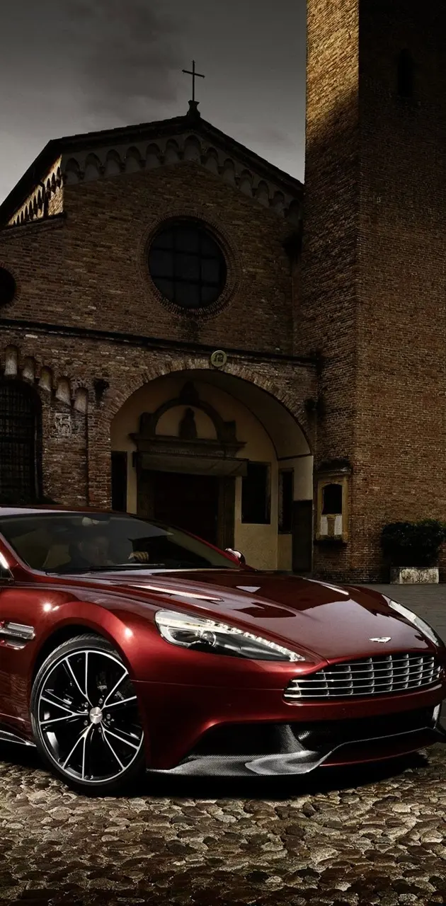 Red Aston Martin