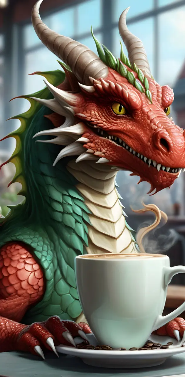 coffee dragon, peppermint mocha