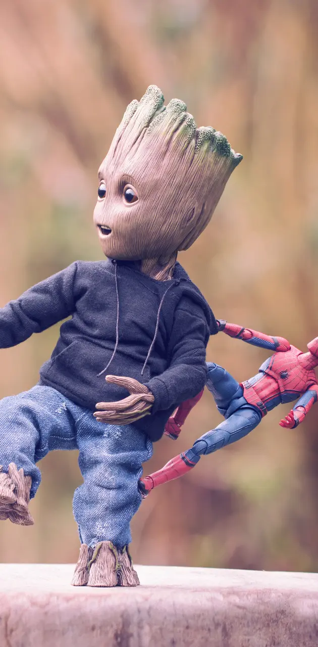 Baby Groot - Spiderman