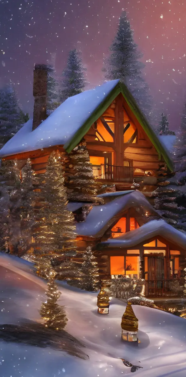 Cozy Winter Cabin 