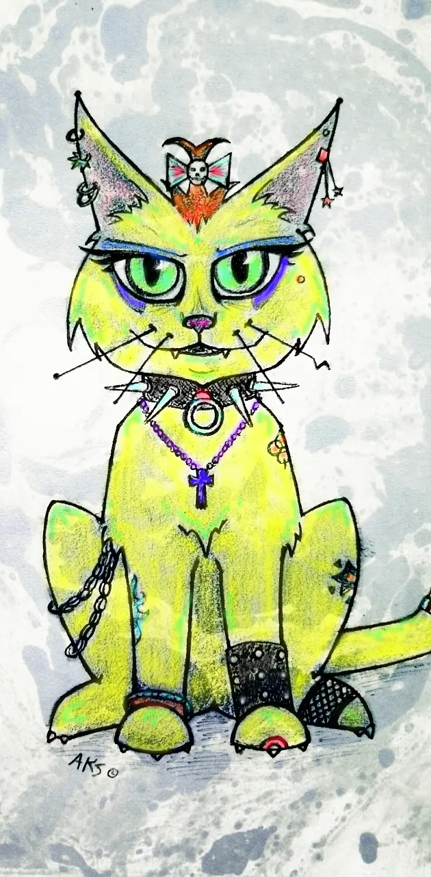 Punk Kitty Cat art
