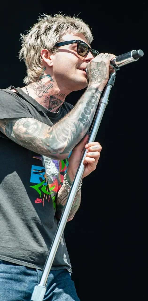 Jesse Rutherford singer of the band The Neighbourhood performs live