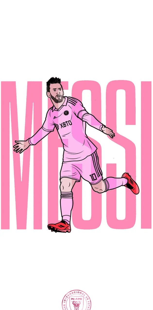 PINK AND WHITE MESSI 