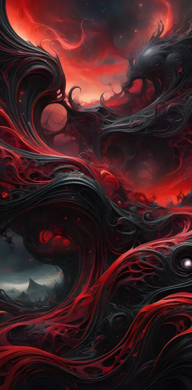 Black and red chaos