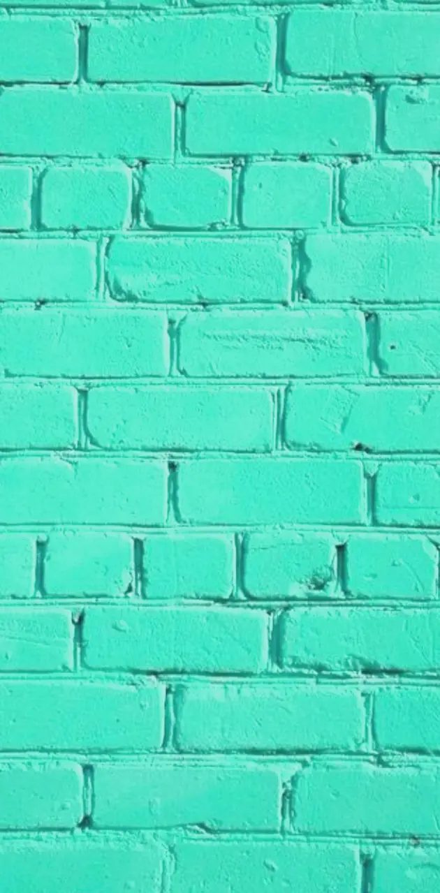 Teal Brick Wall