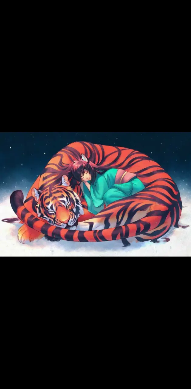 Tigre e  sua amiga 