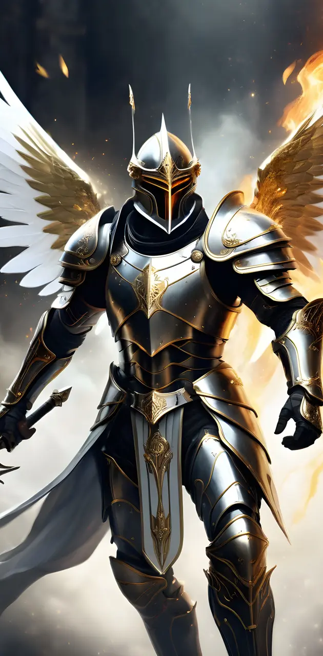 Futuristic medieval soldier - Angel