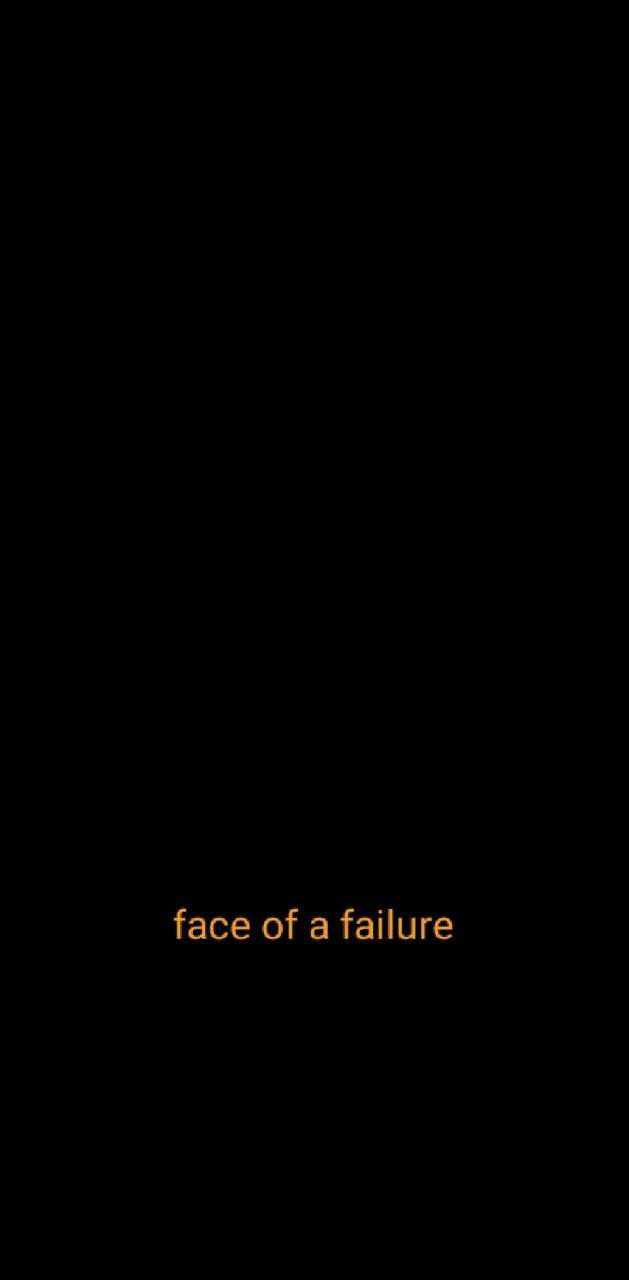 Face of a failure