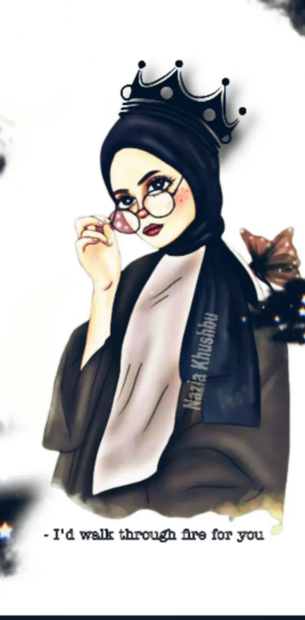 Black hijabi girl