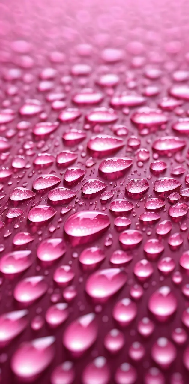 a close up of a pink raindrops