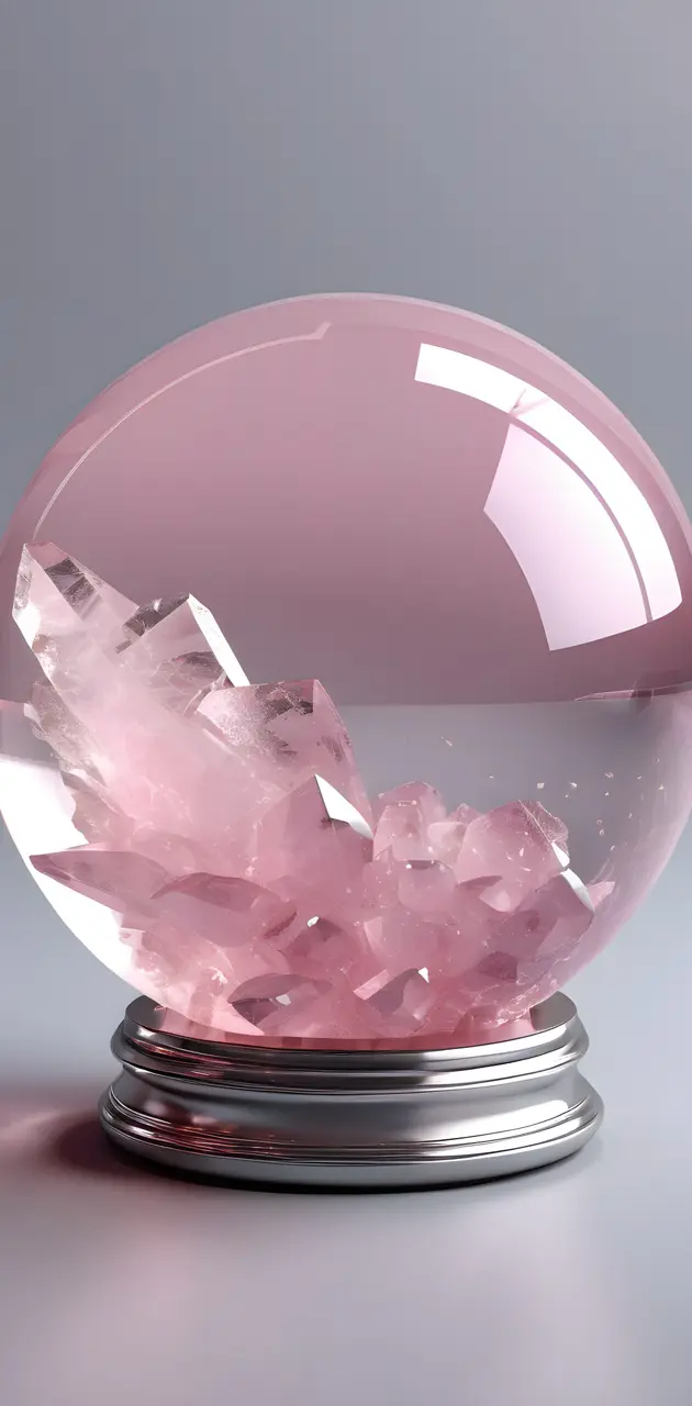 sphere rose quartz