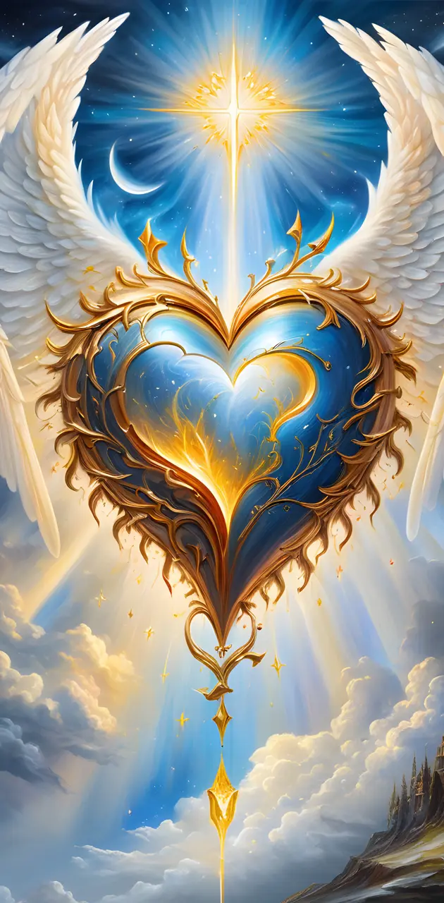 Chrystal blue heart