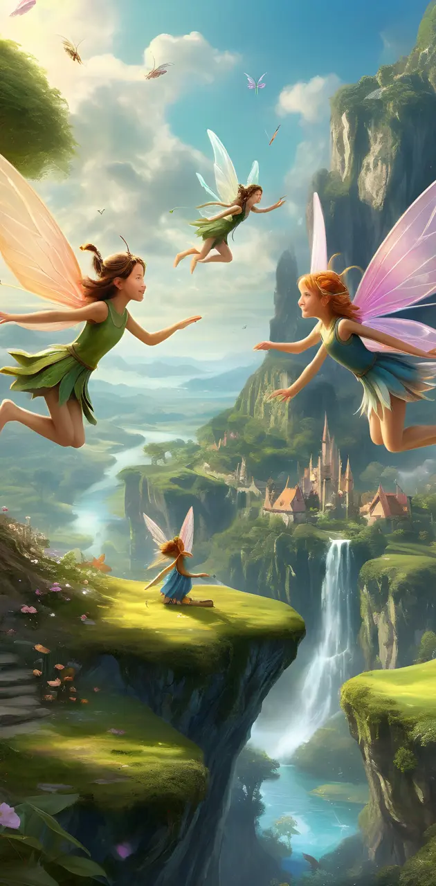 fairies in a mágica landsacape