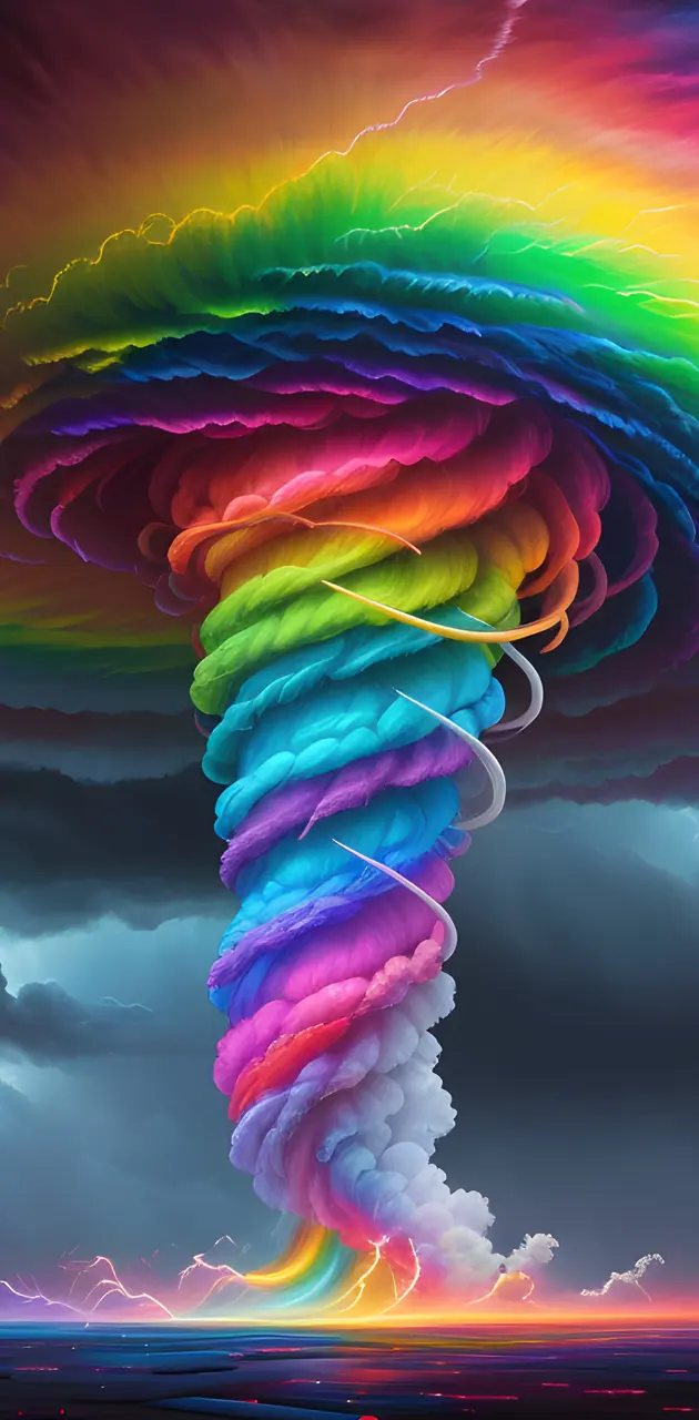 Rainbow tornado