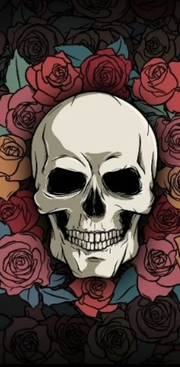 Flowery Skull