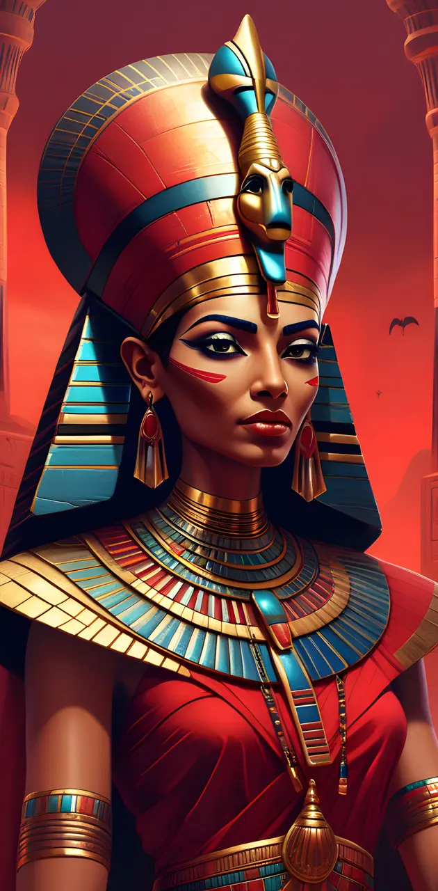 Egyptian Queen in Red