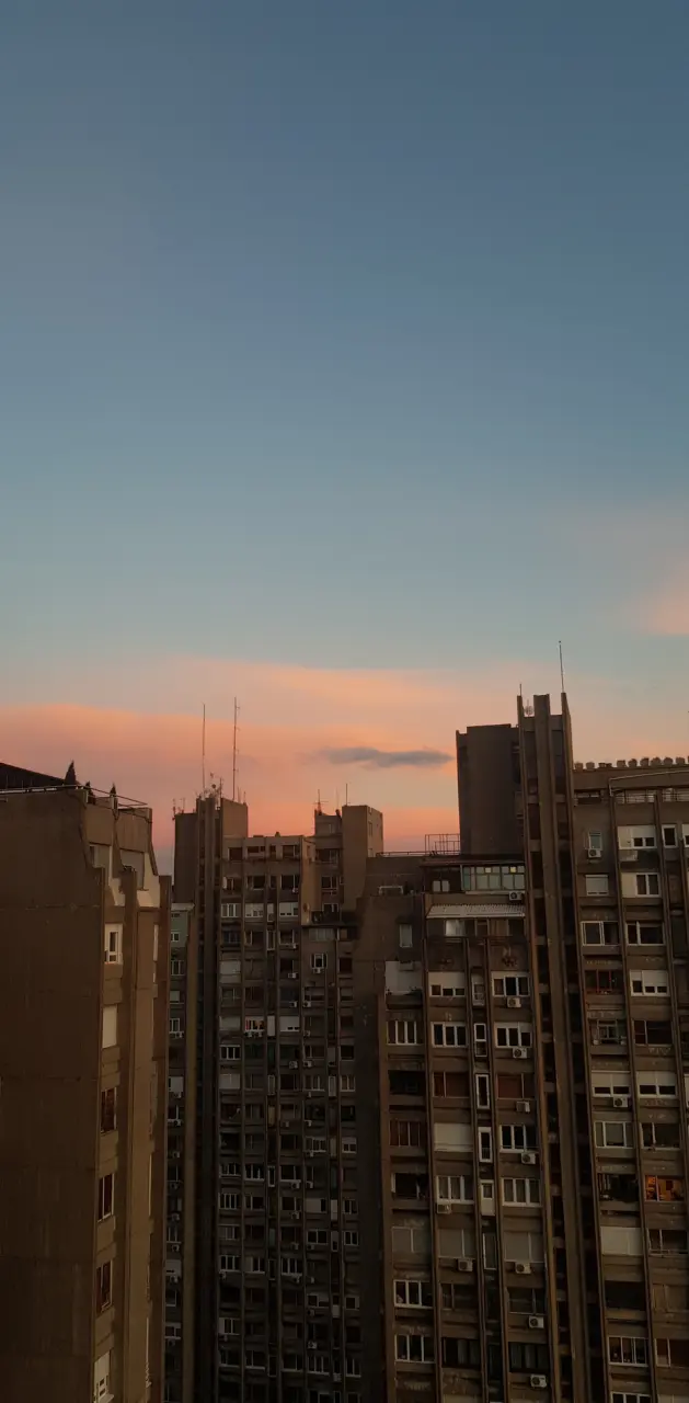 New Belgrade sunset