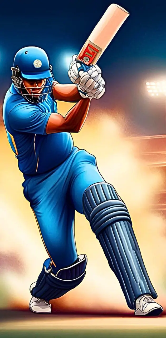 Cricket batting batsman 