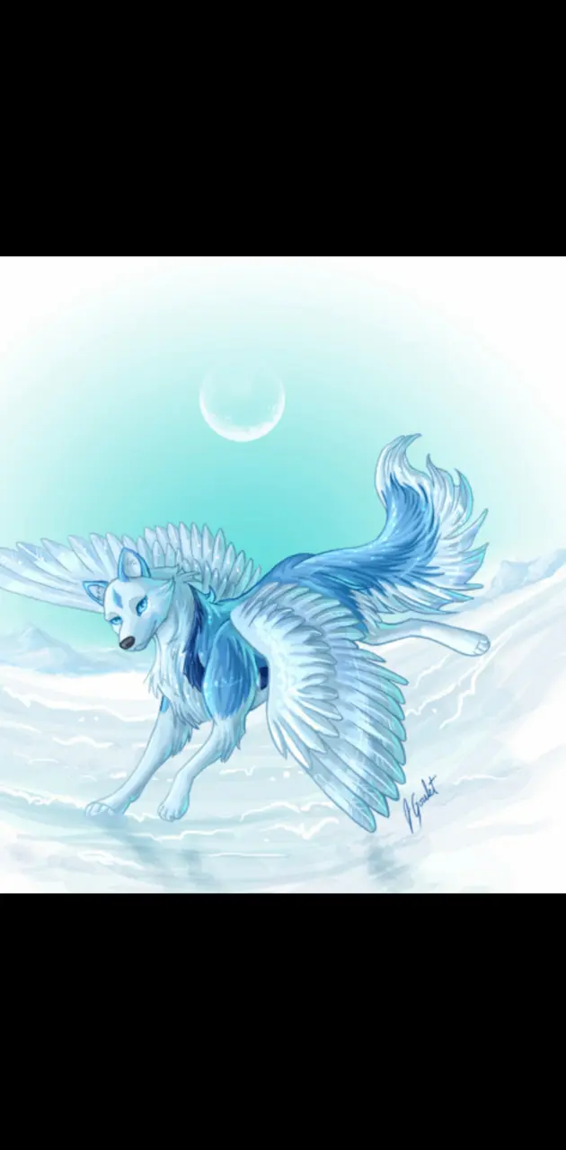 Wolf with wings