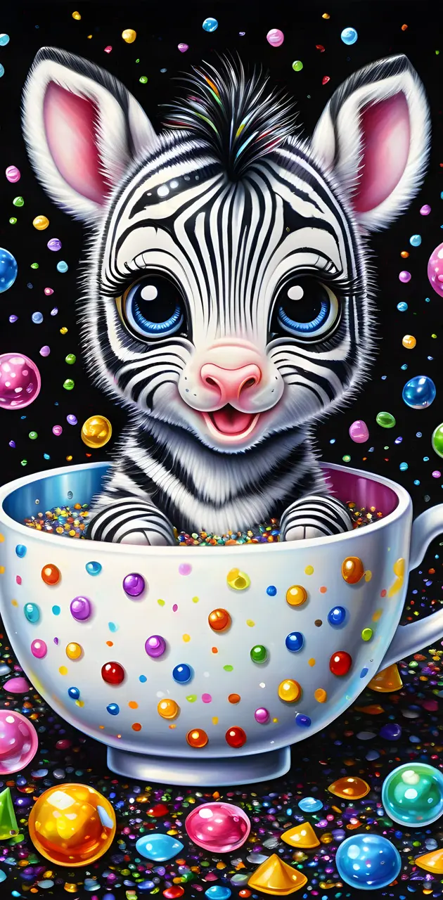 a cat wearing a teacup