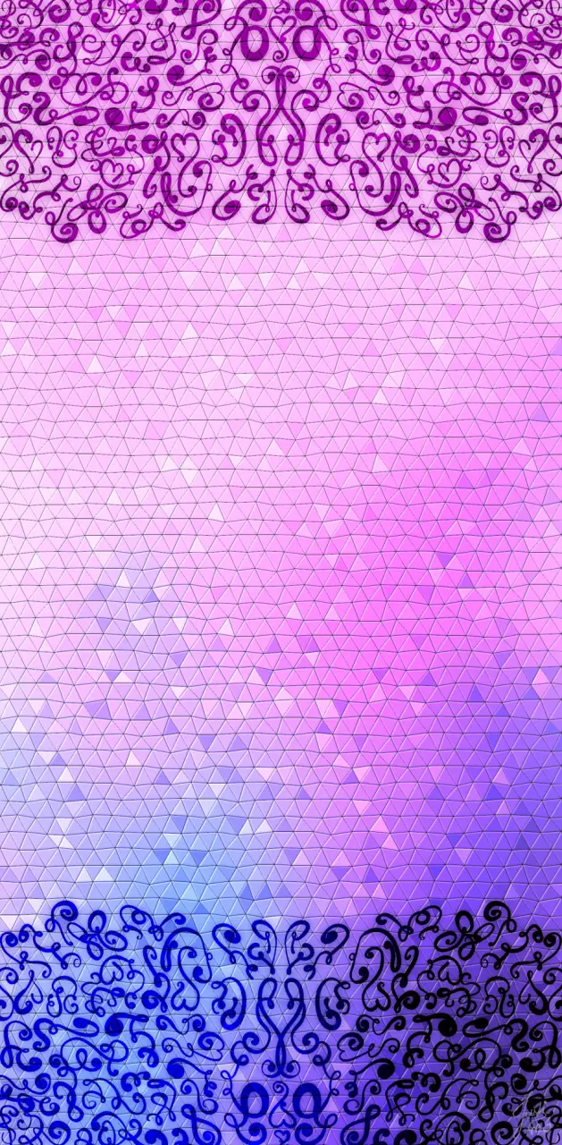 pink blue mosaic