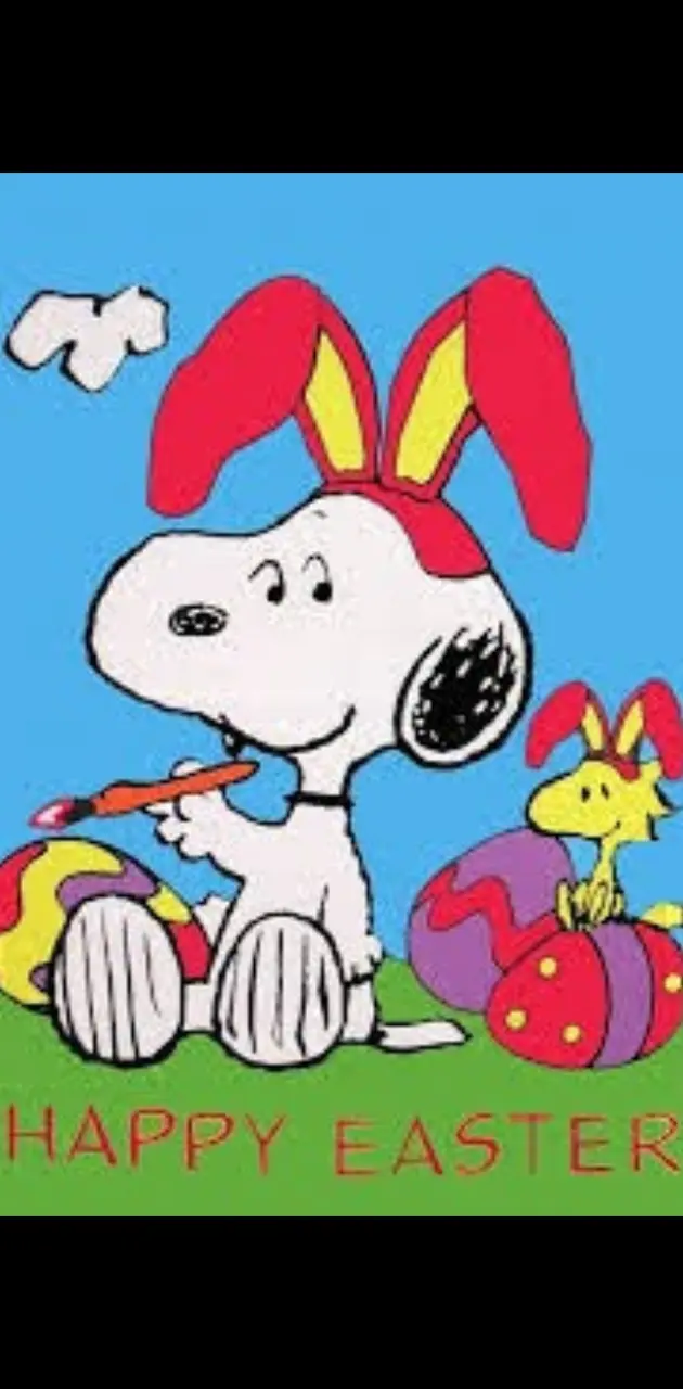 Happy easter snoopy
