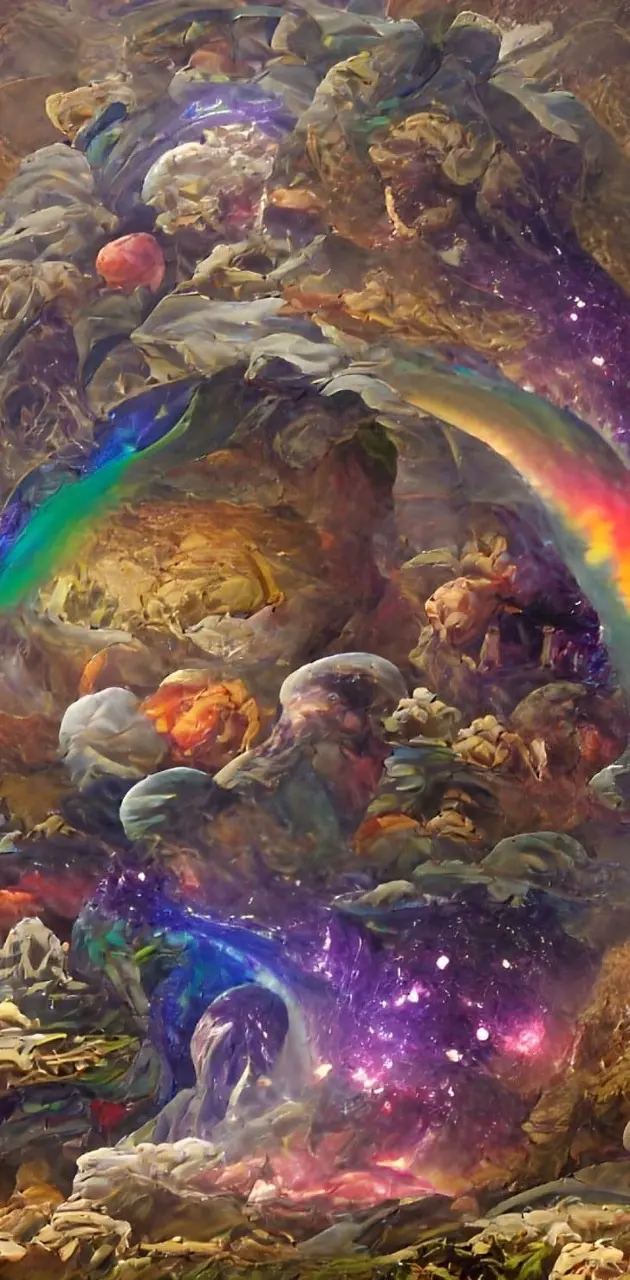 Cosmic Rainbow AI ART