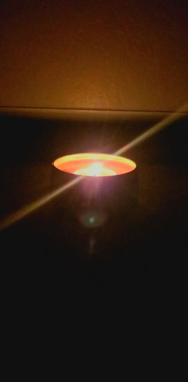 Candle at night