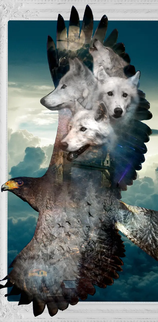 Epic Eagle and Wolf