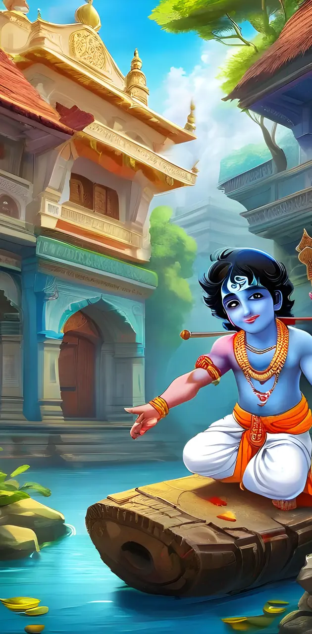 little Krishna in vrindavan dham